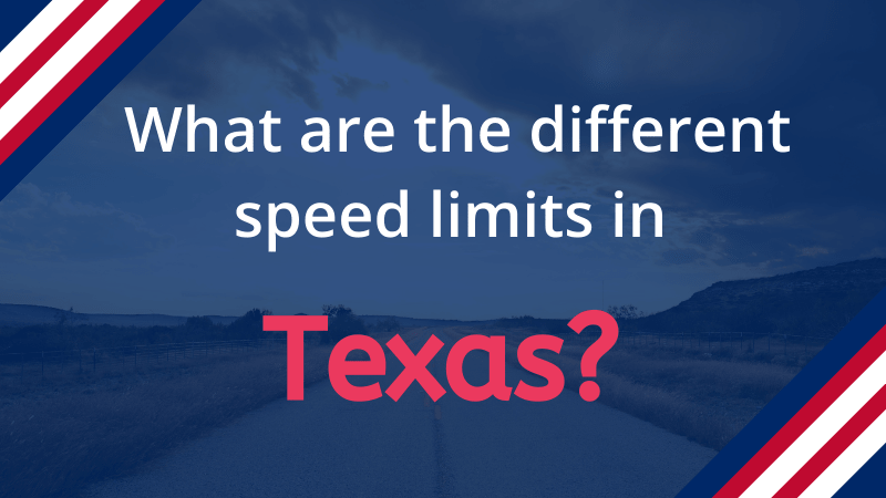 Speed limits in Texas