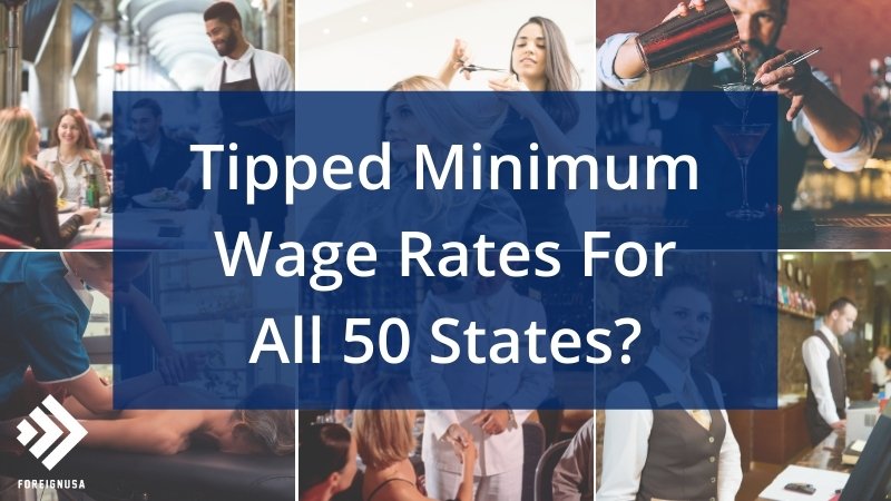 Tipped minimum wage rates by state